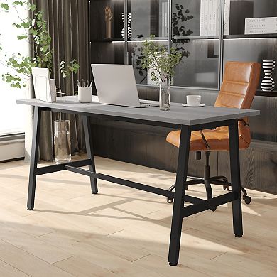 Emma And Oliver Conference Table With Laminate Top And A-frame Base