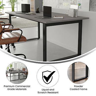 Emma And Oliver Conference Table With Laminate Top And U-frame Base