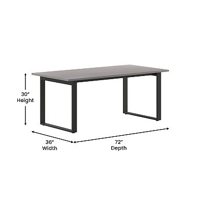 Emma And Oliver Conference Table With Laminate Top And U-frame Base