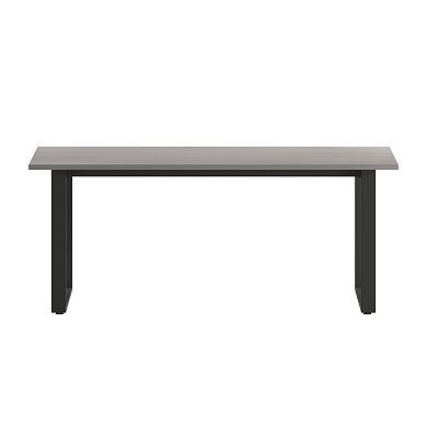 Emma And Oliver Conference Table With Laminate Top And U-frame Base