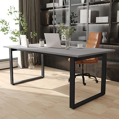 Emma And Oliver Conference Table With Laminate Top And U-frame Base