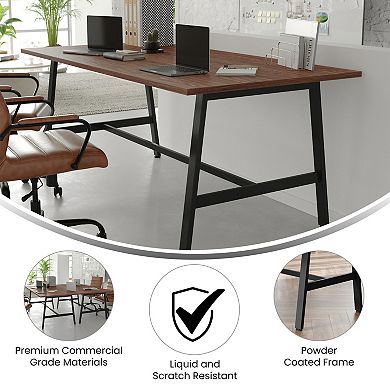 Emma And Oliver Conference Table With Laminate Top And A-frame Base