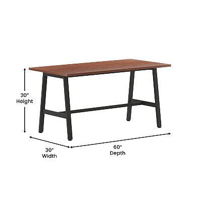 Emma And Oliver Conference Table With Laminate Top And A-frame Base