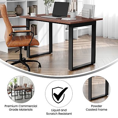 Emma And Oliver Conference Table With Laminate Top And U-frame Base