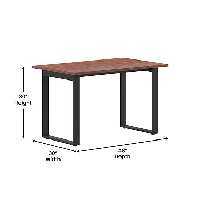 Emma And Oliver Conference Table With Laminate Top And U-frame Base