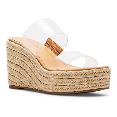 Madden Girl | Shoes | Madden Girl Womens White 12 Platform Colette Toe Wedge Heeled Sandal 95 M