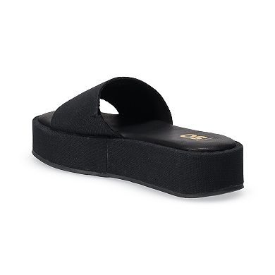 SO® Lezley Women's One Band Flatform Sandals
