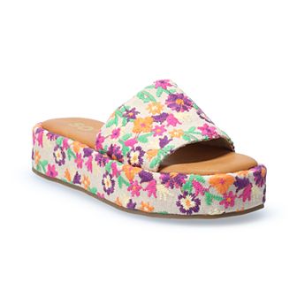 SO® Lezley Women's One Band Flatform Sandals