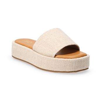 SO® Lezley Women's One Band Flatform Sandals