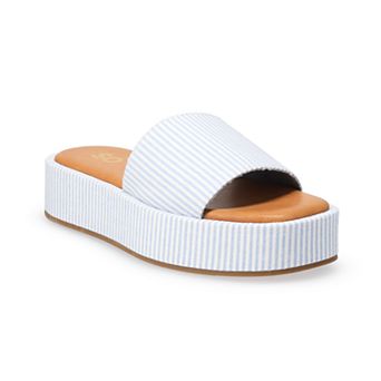 SO® Lezley Women's One Band Flatform Sandals