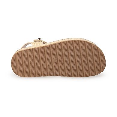 SO® Loreen Buckle Footbed Women's Sandals