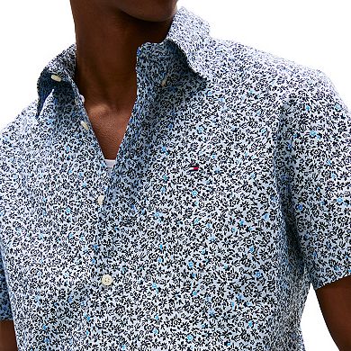 Men's Tommy Hilfiger Printed Short Sleeve Woven Shirt