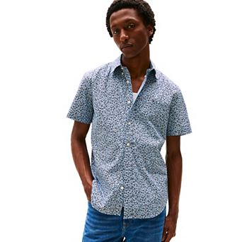 Men's Tommy Hilfiger Printed Short Sleeve Woven Shirt