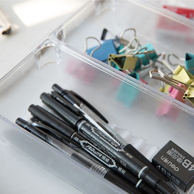 Clear Plastic Set Of 3 Drawer Organizers