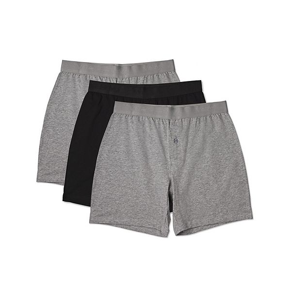 Mens 3 Pack Contrast Waistband Boxer Shorts Black Multi main image 0