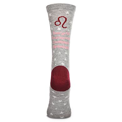 Leo Zodiac Sign Crew Socks