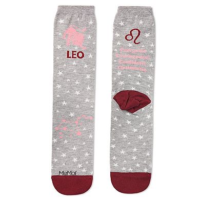 Leo Zodiac Sign Crew Socks