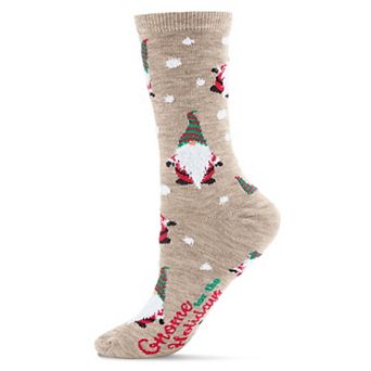 Gnome For The Holidays Crew Socks