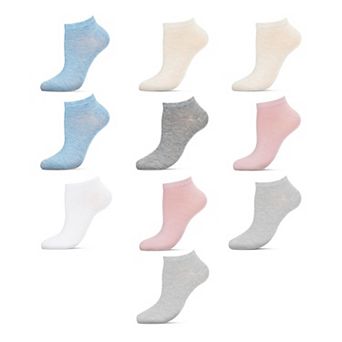 Heathered Pastel Lowcut 10 Pair Pack