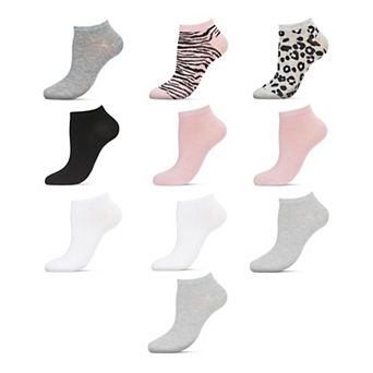 Leopard Low-cut Liner 10 Pack