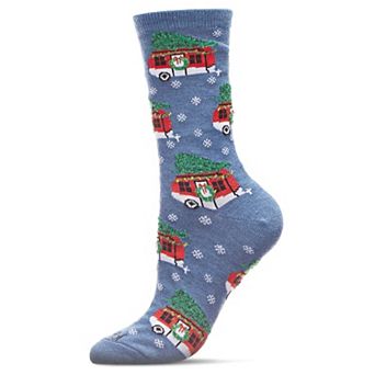 Festive Campers Holiday Crew Socks