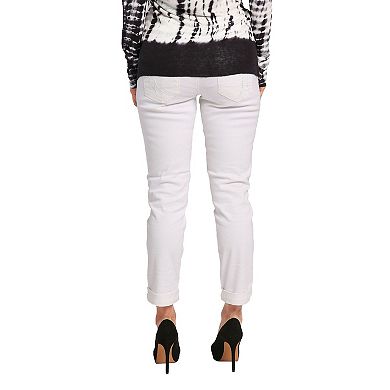 Women's Stretch Denim Boyfriend Ankle Jeans