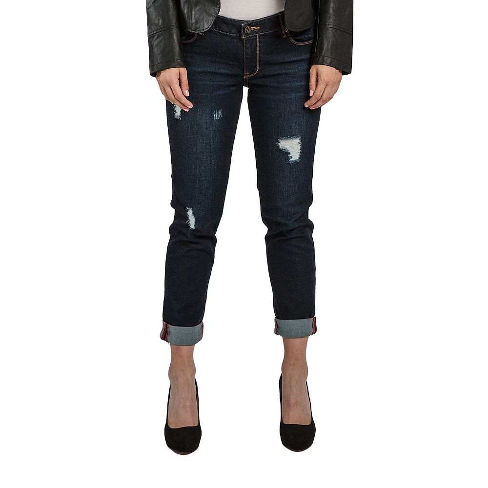 Mid-Rise Slim Stretch Denim Jeans