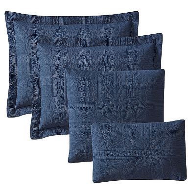 Clara Clark Grid Weave Quilts Set