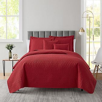 Clara Clark Grid Weave Quilts Set
