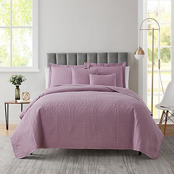 Clara Clark Grid Weave Quilts Set