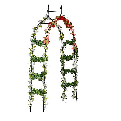 Machrus Ogrow Wedding Garden Arch, Decorative Flower Garden Arbor, Metal Arbor Trellis