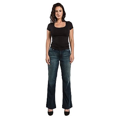 Women's Stretch Denim Flare Jeans