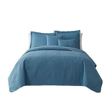 Clara Clark Grid Weave Quilts Set