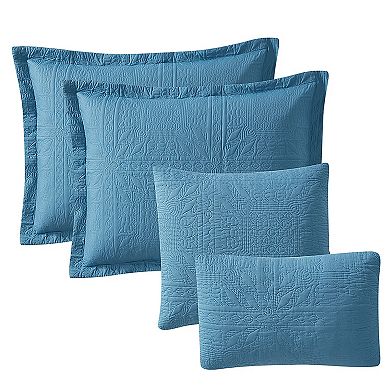 Clara Clark Grid Weave Quilts Set