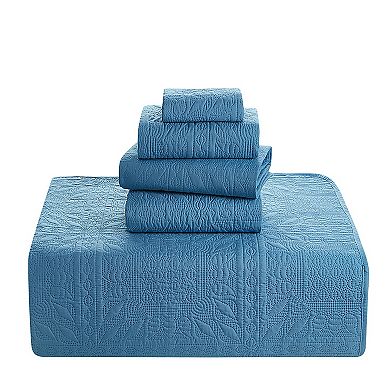 Clara Clark Grid Weave Quilts Set