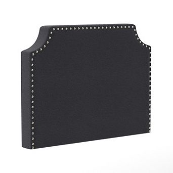 Merrick Lane Contoured Charging Headboard With 2 Outlets, Usb Port, Usb-c Port