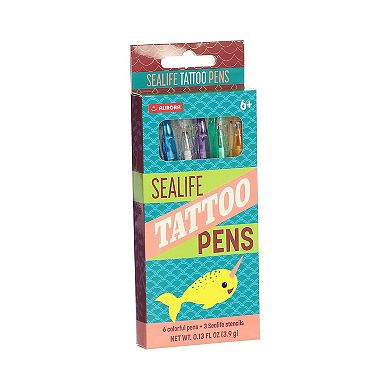 Aurora Toys Small Multicolor Sealife Tattoo Pens Engaging Toy