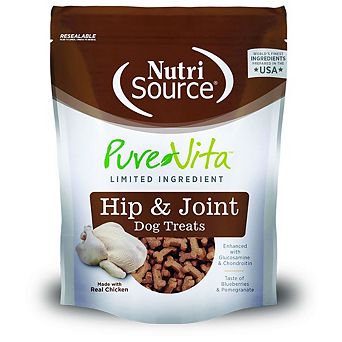 Nutrisource Purevita Chicken Hip & Joint Dog Treats - 6 Oz