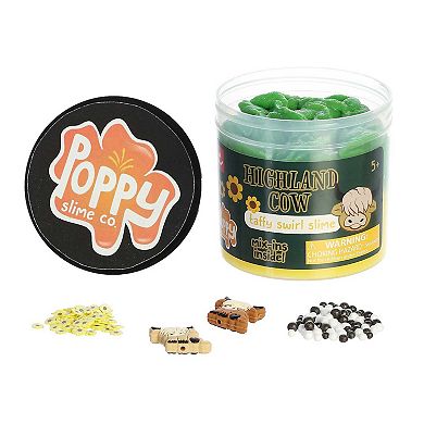 Aurora Toys Mini Green Poppy Slime Co. 11.3oz Highland Cow Slime Gooey Toy