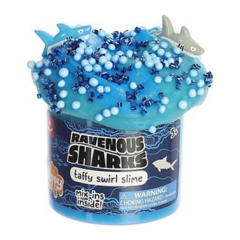 Aurora Toys Mini Blue Poppy Slime Co. 11.3oz Ravenous Sharks Slime Gooey Toy