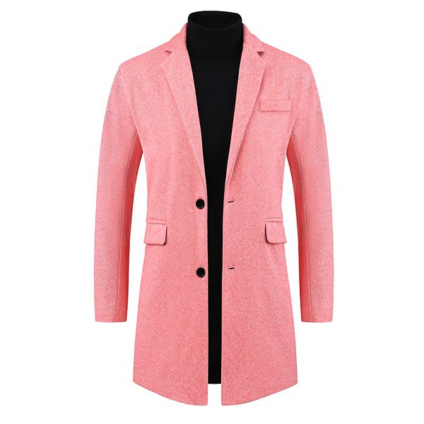 【THE MOZZ】[Premium] Norton Herringbone Coat Pkrboro Men's Herringbone Tweed Overcoat Single Breasted