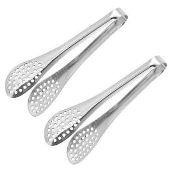 2 pc 7" Ice Tongs, Mini Sugar Tongs For Appetizers, Dessert, Tea Party, Bar, Cafe Silver