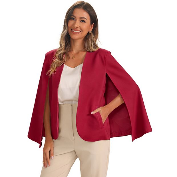 open lace back dress Monica Red Blazer Dress