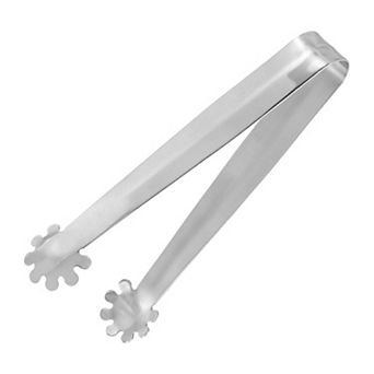 1 pc 6" Ice Tongs, Mini Sugar Tongs For Appetizers, Desserts, Tea Party, Bar, Cafe Silver