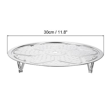 2pcs Stainless Steel Steamer Rack 11.8" Insert Stock Pot Steaming Tray