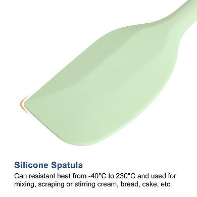 Silicone Spatula Spoon, 8.5" Heat Resistant Scraper For Baking, Cooking, Mixing, 3 Pcs