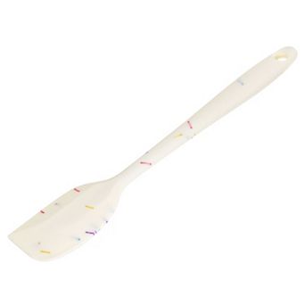 Silicone Spatula Spoon, 8.5" Heat Resistant Scraper For Baking, Cooking, Mixing, White