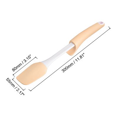 Silicone Spatula Spoon With Rubber Handle, Heat-resistant Scraper For Baking, Cooking, Mixing