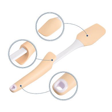 Silicone Spatula Spoon With Rubber Handle, Heat-resistant Scraper For Baking, Cooking, Mixing