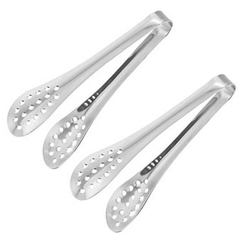 2 pc 5" Ice Tongs, Mini Sugar Tongs For Appetizers, Dessert, Tea Party, Bar, Cafe Silver